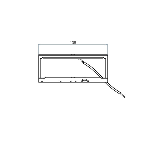Produktbild UBD 165 185  -  Steckdoseneinsatz mit 3x 45x45-Ausschnitten, leer